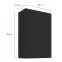 Konyhaszekrény Aria-BL/BL anti fingerprint 60G-90 1F,3