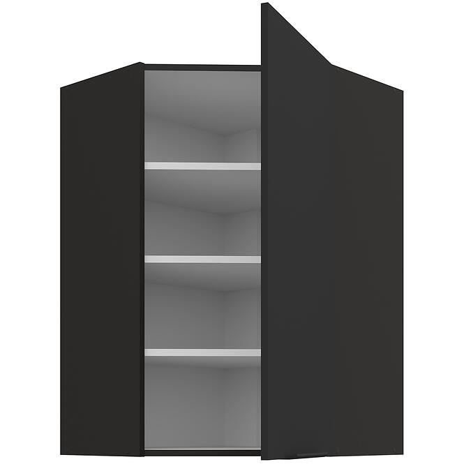 Konyhaszekrény Aria-BL/BL anti fingerprint 60X60 GN-90 1F (45°)