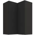 Konyhaszekrény Aria-BL/BL anti fingerprint 60X60 GN-90 2F (90°)