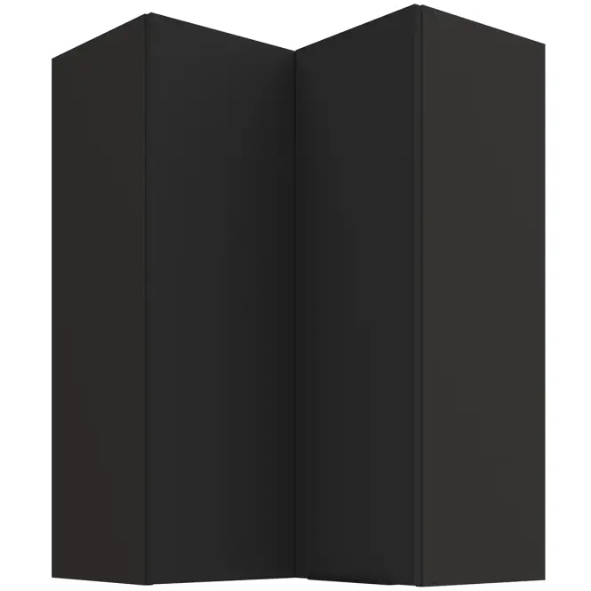 Konyhaszekrény Aria-BL/BL anti fingerprint 60X60 GN-90 2F (90°)