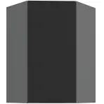 Konyhaszekrény Aria-BL/ANT anti fingerprint 60X60 GN-90 1F (45°)