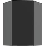 Konyhaszekrény Aria-BL/ANT anti fingerprint 60X60 GN-90 1F (45°)