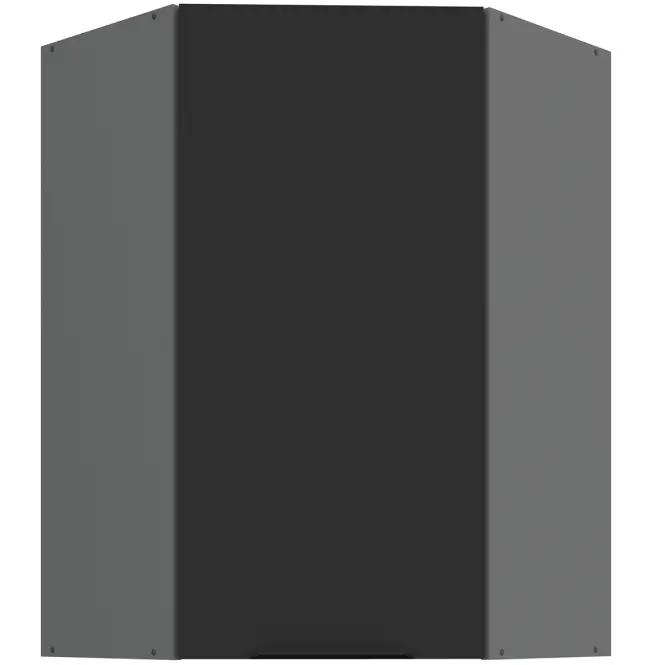 Konyhaszekrény Aria-BL/ANT anti fingerprint 60X60 GN-90 1F (45°)