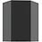 Konyhaszekrény Aria-BL/ANT anti fingerprint 60X60 GN-90 1F (45°)