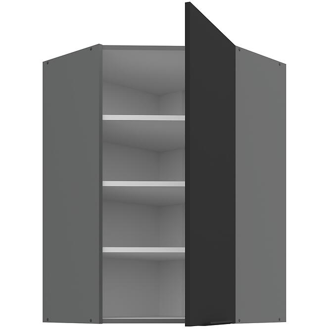Konyhaszekrény Aria-BL/ANT anti fingerprint 60X60 GN-90 1F (45°),2