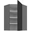 Konyhaszekrény Aria-BL/ANT anti fingerprint 60X60 GN-90 1F (45°),2