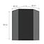 Konyhaszekrény Aria-BL/ANT anti fingerprint 60X60 GN-90 1F (45°),3