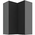 Konyhaszekrény Aria-BL/ANT anti fingerprint 60X60 GN-90 2F (90°)