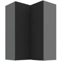 Konyhaszekrény Aria-BL/ANT anti fingerprint 60X60 GN-90 2F (90°)