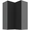 Konyhaszekrény Aria-BL/ANT anti fingerprint 60X60 GN-90 2F (90°)
