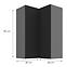 Konyhaszekrény Aria-BL/ANT anti fingerprint 60X60 GN-90 2F (90°),3