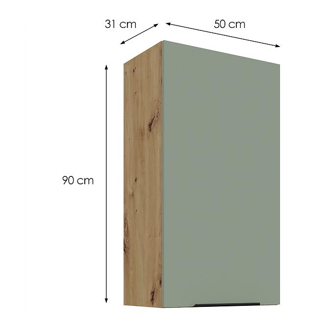 Konyhaszekrény Aria-SA/AR anti fingerprint 50G-90 1F,3