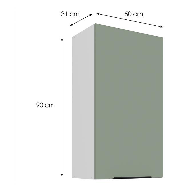 Konyhaszekrény Aria-SA/WH anti fingerprint 50G-90 1F