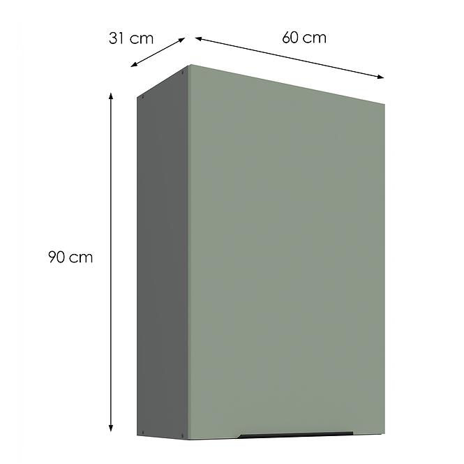Konyhaszekrény Aria-SA/ANT anti fingerprint 60G-90 1F