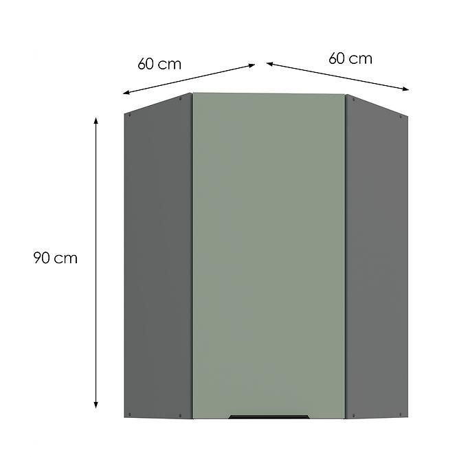Konyhaszekrény Aria-SA/ANT anti fingerprint 60X60 GN-90 1F (45°),3