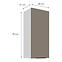 Konyhaszekrény Aria-TA/WH anti fingerprint 40G-90 1F,3