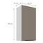 Konyhaszekrény Aria-TA/WH anti fingerprint 45G-90 1F,3