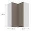 Konyhaszekrény Aria-TA/WH anti fingerprint 60X60 GN-90 2F (90°),3