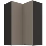 Konyhaszekrény Aria-TA/BL anti fingerprint 60X60 GN-90 2F (90°)