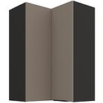 Konyhaszekrény Aria-TA/BL anti fingerprint 60X60 GN-90 2F (90°)