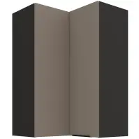 Konyhaszekrény Aria-TA/BL anti fingerprint 60X60 GN-90 2F (90°)