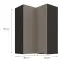 Konyhaszekrény Aria-TA/BL anti fingerprint 60X60 GN-90 2F (90°),3
