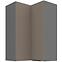 Konyhaszekrény Aria-TA/ANT anti fingerprint 60X60 GN-90 2F (90°)
