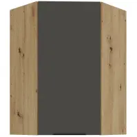 Konyhaszekrény Aria-GR/AR anti fingerprint 60X60 GN-90 1F (45°)