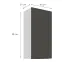 Konyhaszekrény Aria-GR/WH anti fingerprint 45G-90 1F,3
