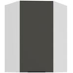 Konyhaszekrény Aria-GR/WH anti fingerprint 60X60 GN-90 1F (45°)