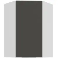 Konyhaszekrény Aria-GR/WH anti fingerprint 60X60 GN-90 1F (45°)