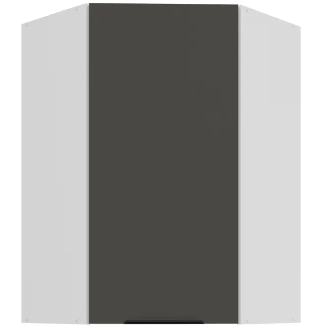 Konyhaszekrény Aria-GR/WH anti fingerprint 60X60 GN-90 1F (45°)