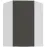 Konyhaszekrény Aria-GR/WH anti fingerprint 60X60 GN-90 1F (45°)