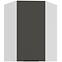 Konyhaszekrény Aria-GR/WH anti fingerprint 60X60 GN-90 1F (45°)