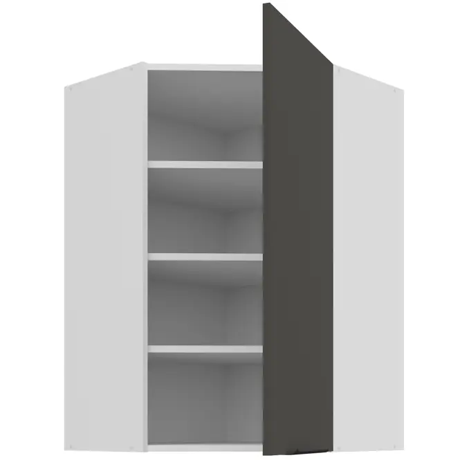 Konyhaszekrény Aria-GR/WH anti fingerprint 60X60 GN-90 1F (45°),2