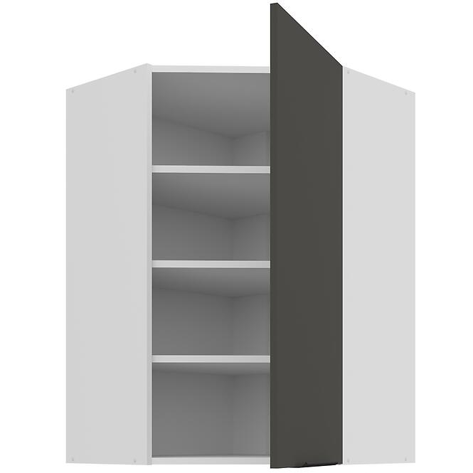 Konyhaszekrény Aria-GR/WH anti fingerprint 60X60 GN-90 1F (45°),2