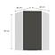 Konyhaszekrény Aria-GR/WH anti fingerprint 60X60 GN-90 1F (45°),3
