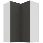 Konyhaszekrény Aria-GR/WH anti fingerprint 60X60 GN-90 2F (90°)