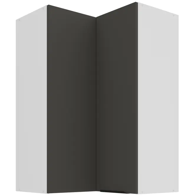 Konyhaszekrény Aria-GR/WH anti fingerprint 60X60 GN-90 2F (90°)