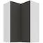 Konyhaszekrény Aria-GR/WH anti fingerprint 60X60 GN-90 2F (90°)
