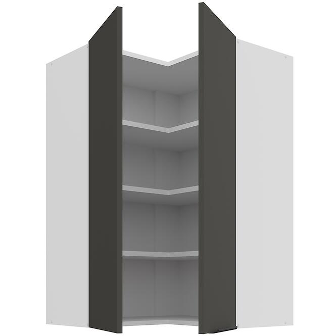 Konyhaszekrény Aria-GR/WH anti fingerprint 60X60 GN-90 2F (90°),2