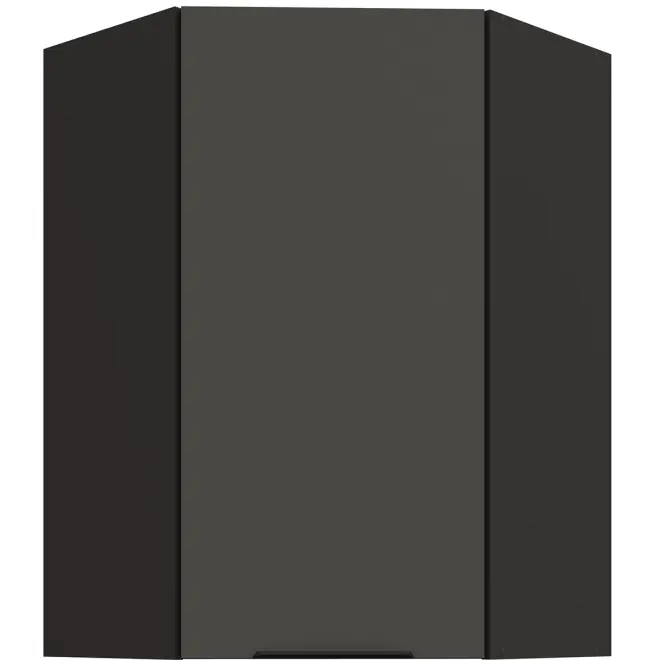 Konyhaszekrény Aria-GR/BL anti fingerprint 60X60 GN-90 1F (45°)