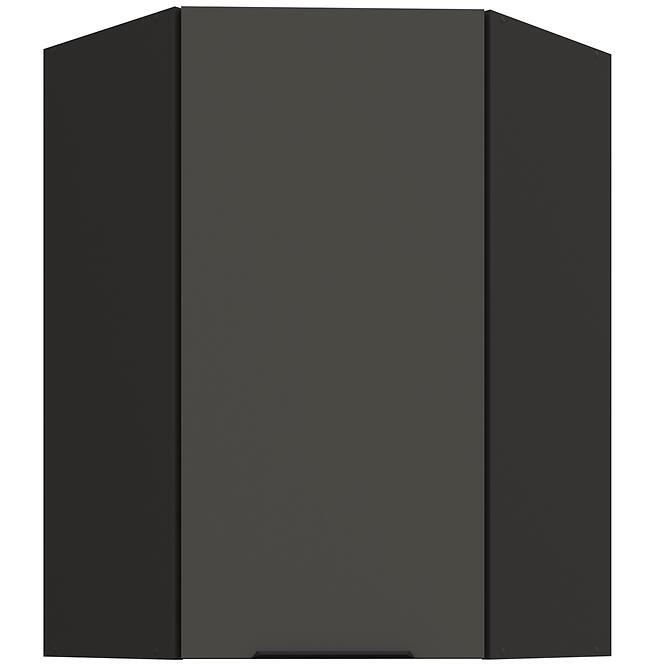 Konyhaszekrény Aria-GR/BL anti fingerprint 60X60 GN-90 1F (45°)