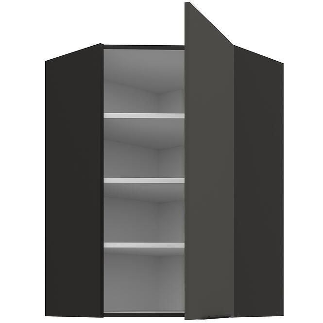 Konyhaszekrény Aria-GR/BL anti fingerprint 60X60 GN-90 1F (45°)