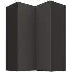 Konyhaszekrény Aria-GR/BL anti fingerprint 60X60 GN-90 2F (90°)