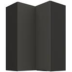 Konyhaszekrény Aria-GR/BL anti fingerprint 60X60 GN-90 2F (90°)