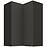 Konyhaszekrény Aria-GR/BL anti fingerprint 60X60 GN-90 2F (90°)