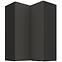 Konyhaszekrény Aria-GR/BL anti fingerprint 60X60 GN-90 2F (90°)