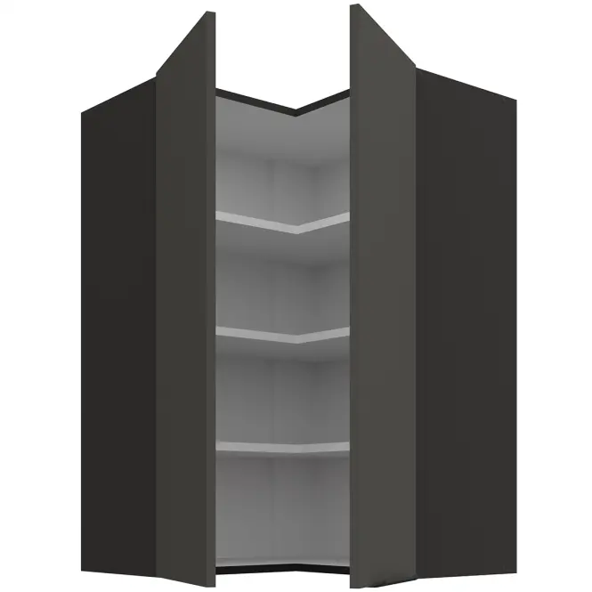 Konyhaszekrény Aria-GR/BL anti fingerprint 60X60 GN-90 2F (90°),2