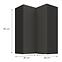 Konyhaszekrény Aria-GR/BL anti fingerprint 60X60 GN-90 2F (90°),3